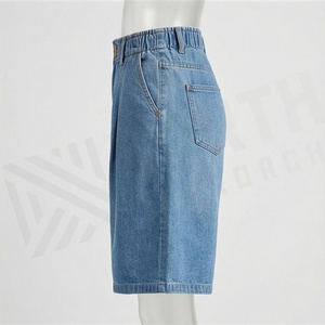 Shorts de Mezclilla Casuales Holgados de Talla Grande para Mujer, Pantalones Anchos de Verano, Bermuda, Corte a la Rodilla, a la Moda, Estilo Urbano - Product Image 3