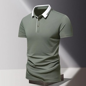 Camiseta Deportiva 2025 para Hombre, de Alta Calidad, Fabricada en Algodón y Elastano, Tejido de Punto, Tallas Grandes, Manga Corta, Diseño Deportivo, Transpirable - Product Image 5