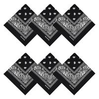 Bandana en coton à imprimé cachemire, carré 22x22 pouces, doux et respirant, vente en gros, logo personnalisé, OEM ODM, fabricant et fournisseur en gros