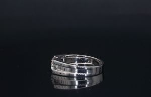 Anillo de Compromiso Clásico Unisex AMBER JEWELS, Oro Sólido de 14K, Chapado en Rodio, Diamante Cultivado en Laboratorio, Engaste de Puntas, Certificado IGI, Estilo Hip Hop - Product Image 2
