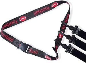 調節可能なトリプルスレッドフラッグフットボールベルト、フラッグフットボールセット、青少年向けフットボールトレーニング機器（ベルト1本につきフラッグ3個付き） - Product Image 5