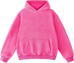 Sweat à capuche oversize de haute qualité pour homme, effet vieilli, lourd, délavé à l'acide, 100 % coton molletonné, motif écologique, hiver - Product Image 6