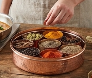 Boîte de rangement artisanale en cuivre martelé avec couvercle, récipient alimentaire rustique pour cuisine, anti-poussière, décoration métallique faite à la main - Product Image 5