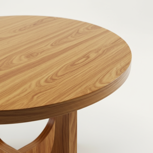 Modern Vietnam <b>Round</b> Durable RUBBER WOOD MDF VENEER <b>OAK</b> KD Coffee <b>Table</b> Living Room Furniture Decorative Design 1 Year Warranty - Product Image 4