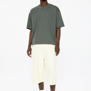 Men's Oversized <b>Jersey</b> T-Shirt 240g 100% Cotton Digital Plain Dyed Anti-Wrinkle Eco-Friendly Quick Dry Breathable Casual - Product Image 4