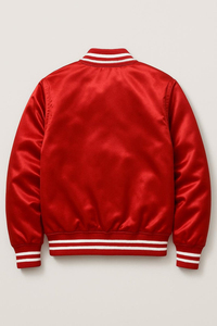 Chaqueta Bomber Ligera y Brillante para Hombre, con Cierre, Informal, Transpirable, Ecológica, para Invierno, con Logotipo Bordado en la Parte Delantera - Product Image 2