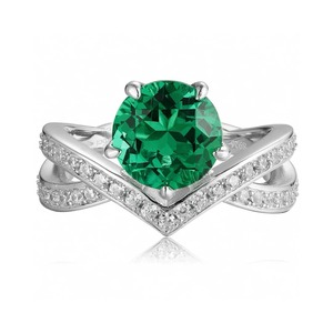 Bagues de luxe pour femmes, bijoux élégants et étincelants, bagues de mode pour mariage et fête, vente en gros - Product Image 1