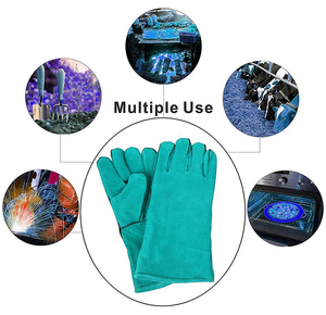 Gants de protection pour soudeurs en cuir double couture, les plus vendus, en cuir de qualité supérieure, mitaines de soudage - Product Image 5