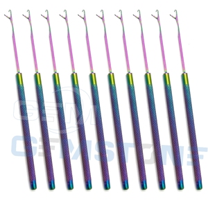 Professional Hair Extension Pulling <b>Hook</b> <b>Tool</b> | Micro Ring & Nano Ring Loop <b>Hook</b> Needle | Stainless Steel Rainbow Salon <b>Tool</b> - Product Image 6