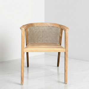 Fauteuil de jardin en teck côtier en gros, directement de l'usine, avec dossier en rotin, fabricant de mobilier d'extérieur, approvisionnement en vrac, OEM, ODM, export - Product Image 5