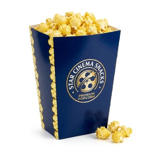 Custom Printed Eco-Friendly Microwave Safe Recyclable <b>Popcorn</b> Paper Box UV Logo Disposable Food Grade <b>Bucket</b> Wholesale - Product Image 2