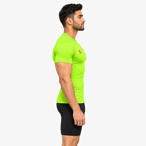 Men Compression T Shirt Polyester Spandex 220 GSM Tight Fit Gym Workout Quick Dry Athletic Performance <b>Top</b> OEM Manufacturer - Product Image 3