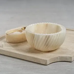 Cuenco decorativo de piedra para decoración residencial, comercial, para proyectos de hostelería, para vestíbulos de oficinas, precio al por mayor - Product Image 1