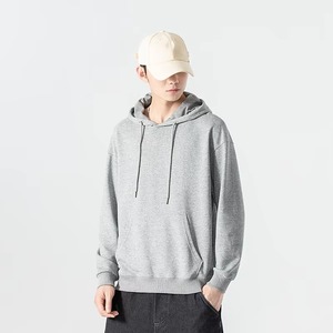 Alta calidad OEM ODM personalizado precio al por mayor de gran tamaño Sudadera con capucha de lana gruesa caída del hombro liso en blanco personalizado hombres Sudadera con capucha - Product Image 4