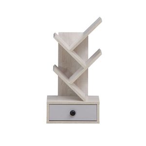 Libreria a 5 Ripiani con Cassetto, Elegante Libreria da Terra con Soluzione Pratica di Archiviazione - Product Image 1