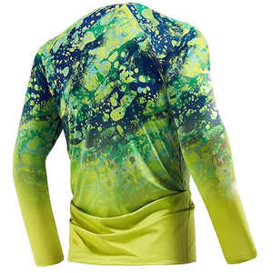 Maillot de pêche personnalisé pour homme à manches longues, respirant, séchage rapide, protection UV, 100 % polyester - Product Image 2