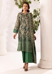 Ensemble robe et tailleur brodé en tissu léger pour femme, séchage rapide, infroissable, tenue décontractée - Product Image 4