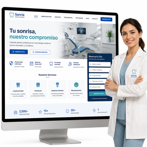 Diseño de Sitio Web para Clínica Dental con Reservas en Línea, Confianza del Paciente, Captación de Clientes Potenciales y Estructura Preparada para IA - Product Image 1