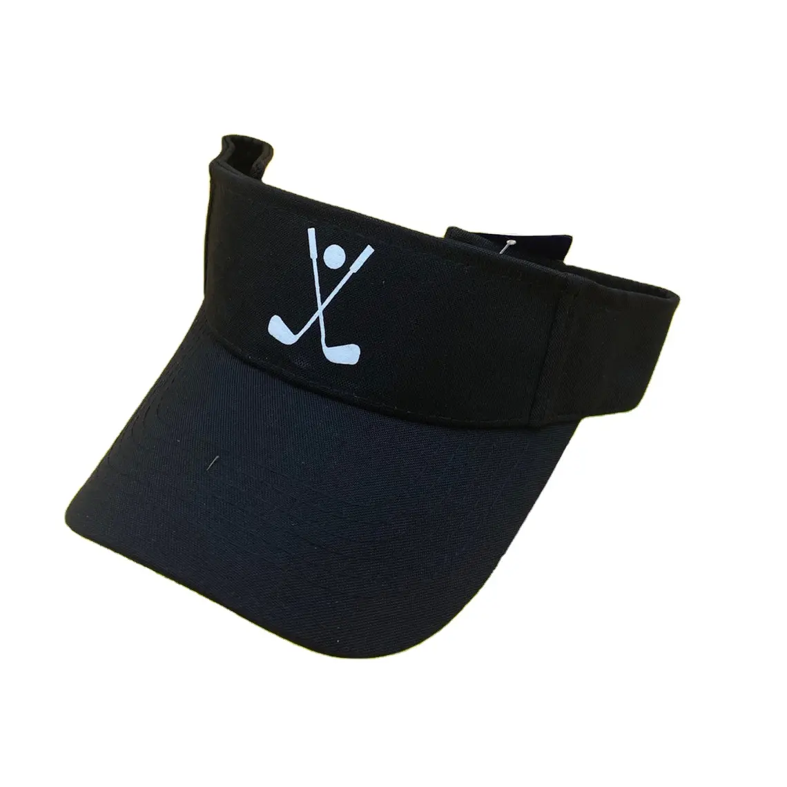 Custom Logo Brand Awareness Sun Visor For Golfer Designed and Printed in USA One Size For All, Personalized Text And Logo