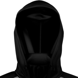 Blouson bomber noir à capuche 100% polyester/nylon léger, respirant, imperméable, coupe-vent, fermeture éclair intégrale, vêtements de sport pour hommes - Product Image 3