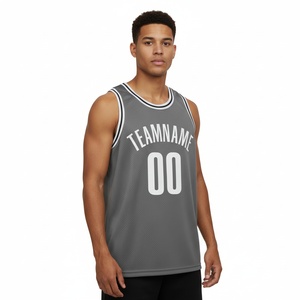 Maillot de basket-ball unisexe personnalisé, imprimé par transfert thermique, écologique, extensible dans quatre sens, sans manches, en mesh, uniforme de basket-ball - Product Image 2