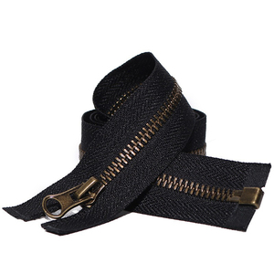 Y-Teeth Black Antique Bronze Metal <b>Zipper</b> 3#5#8 Black Open-End Metal <b>Zipper</b> - Product Image 2