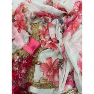 Beau mariage Saree avec diamant travail manuel pour les fêtes - Product Image 1