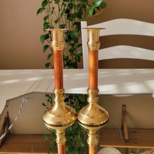 Support de bougie vintage en laiton, porte-bougie décoratif en métal, centre de table pour mariage, décoration pour la maison, l'hôtel et le restaurant - Product Image 5