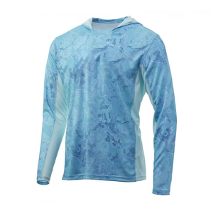 Customizable Plus Size Long Sleeve Fishing Jersey Hoodie Latest Design Tournament Sublimation Transfer Print Front Polyester - Product Image 3