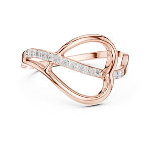 แหวนเพชรทรงกลมทองคำขาว 14K สำหรับผู้หญิง |   ชุดทำงาน |   เพชรที่เพิ่งเพาะเลี้ยง - Product Image 2