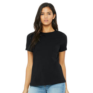 T-shirt à col rond pour femme en coton doux, confortable, décontracté, pour l'été, vêtements de tous les jours - Product Image 4