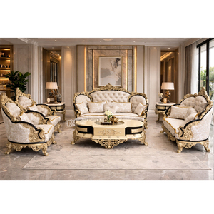 Juego de Sofás Modernos Cuadrados de Madera de Teca Tallada a Mano, Color Personalizado, Muebles de Sala de Estar de Lujo, Tamaño Personalizado, Juego de Asientos para 8 Personas - Product Image 1