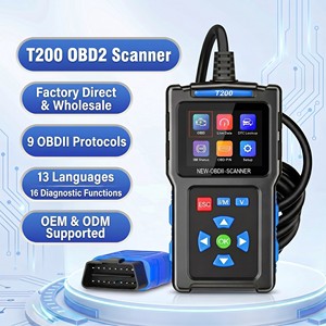 Escáner OBD2 AUTOSCAN T200, Herramienta de Diagnóstico para Autos, Lector de Códigos de Motor, Prueba de Batería para Todos los Vehículos OBD2 de 12V y 24V - Product Image 1