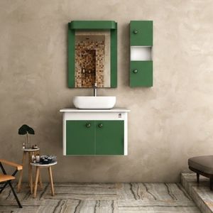 Modern Hotel Two-Door Bathroom <b>Mirror</b> Cabinet - Product Image 1