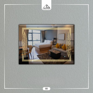 Améliorez votre intérieur avec un miroir LED gravé au laser sur mesure, doté d'un capteur tactile intelligent. - Product Image 2