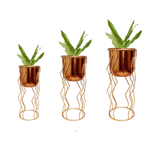 Support de Jardinière en Fer au Design Unique et Pur, de Qualité Supérieure pour la Décoration Intérieure et Extérieure, Jardinière en Fer Artisanale Antique à Prix de Gros - Product Image 4