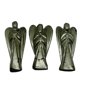 Ángel de Cristal de Ágata Natural de Alta Calidad, Altamente Pulido, para Sanación Reiki, Tallado a Mano, con Alas de Amatista - Product Image 5