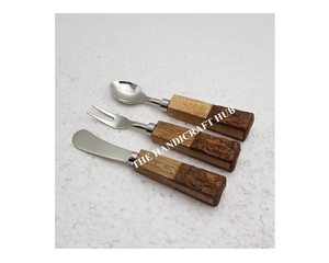 Hand Made Design <b>Cheese</b> <b>Set</b> Kitchen Utensil Cutlery <b>Set</b> Stainless Steel <b>Cheese</b> <b>Set</b> Wood Resin Handle very best wholesale Price - Product Image 1