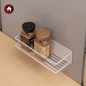Estante <span class=keywords><strong>de</strong></span> almacenamiento adhesivo magnético montado en la pared estante organizador <span class=keywords><strong>de</strong></span> botellas <span class=keywords><strong>para</strong></span> <span class=keywords><strong>baño</strong></span> lavadero fregadero lateral sin taladro estante <span class=keywords><strong>de</strong></span> alambre - Product Image 4