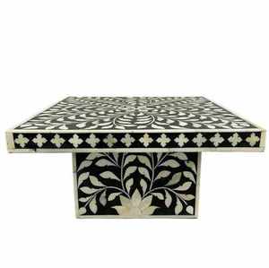 Soporte Redondo Moderno con Diseño Floral y Incrustaciones de Hueso para Exhibición de Pasteles, Bandeja de Servicio para Cupcakes, Ideal para Panaderías, Bodas y Fiestas - Product Image 3