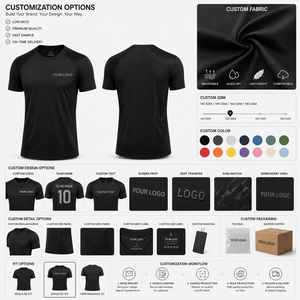 เสื้อกีฬาแบบซับลิเมชั่นสั่งทำขายส่ง ผ้าแห้งเร็ว ชายเสื้อโค้งมน เหมาะสำหรับการออกกำลังกายและการฝึกซ้อมของผู้ชาย - Product Image 1