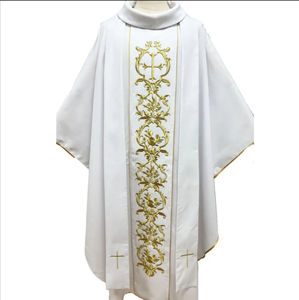 Casullas de Iglesia para Coros, Casullas de Sacerdote Hechas a Medida con Tela de Seda de Alta Calidad, Túnica, Capa, Casulla de Obispo, Casulla Doctoral para el Clérigo - Product Image 4