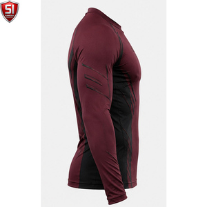 Unisex <b>Long</b> <b>Sleeve</b> Rash Guard <b>Compression</b> <b>Shirt</b> Printed Quick Dry Spandex/Polyester Sports Bodysuit Lightweight Activewear - Product Image 6