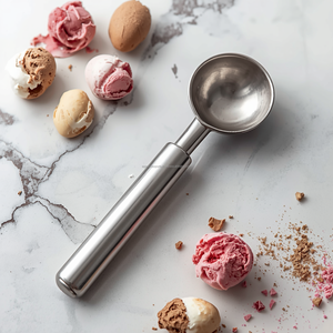 Cuillère à glace de haute qualité, cuillère à boulettes de viande, service alimentaire, acier inoxydable, résistant à la rouille, durable, fournisseur OEM - Product Image 1