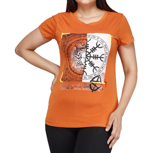 Camisetas de Algodón Holgadas para Mujer, Tallas Grandes, Transpirables, Estilo Casual, Lisas o Estampadas, para Verano - Product Image 1