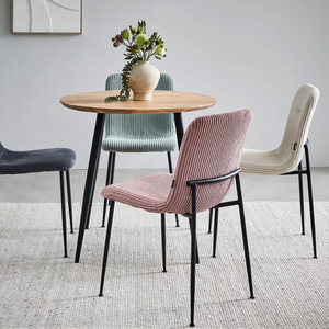 Table de salle à manger minimaliste de forme ronde en bois d'acacia finition naturelle avec base ronde en métal pliable en 4 sections pour l'extérieur, la maison, la cuisine, le restaurant - Product Image 3