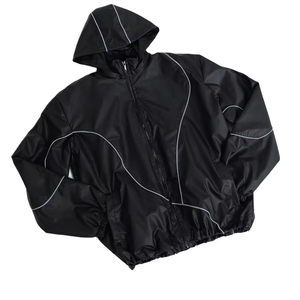 2026 Custom Men's Pullover <b>Wind</b> <b>Breaker</b> Tracksuit Oversized Nylon Windbreaker Two Piece Shorts Set Track Suits for Men\Women - Product Image 5