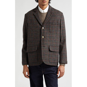 Nouvelle Veste de Costume Grande Taille pour Homme – Manteau de Bureau Formel Élégant – Vêtement d'Extérieur Tendance à Motif Écossais Coupe Droite – Vente en Gros - Product Image 2