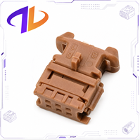 Connecteur Électrique Mâle/Femelle 6 Broches Marron 2,54 mm MOX pour Harnais Automobile en Cuivre et Nylon 3A 12V, Compatible 98786-1019