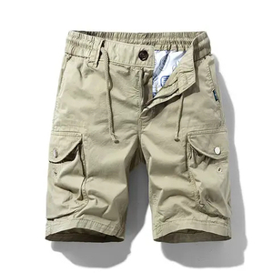 Shorts cargo personnalisés en coton pour homme, shorts cargo d'été pour garçons, shorts décontractés à poches, streetwear, grande taille, shorts longs pour homme 2025 - Product Image 6